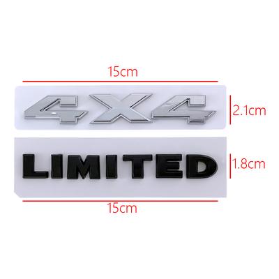 15CM ABS Auto Karosserie Seitenemblem Heckklappen Aufkleber für Jeep 4X4 LIMITED Abzeichen GRAND CHEROKEE Commander Cherokee Patriot Wrangler
