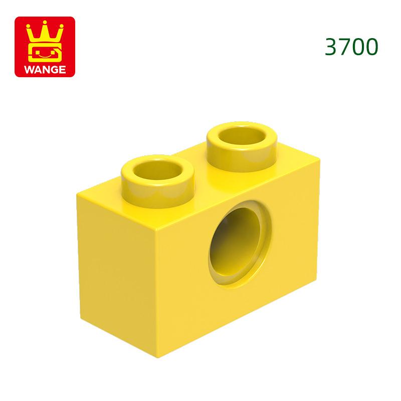 125Pcs/lot 3700 1x2 1 Hole Constructing Blocks MOC DIY Accessories Compatible With Bricks Children Toys Gift Box