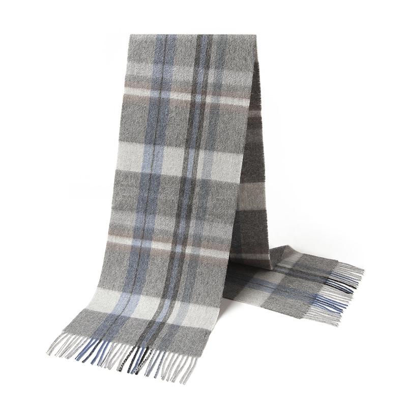 2025 British Plaid Wool Scarf for Men & Women - Warm, Autumn/Winter Style