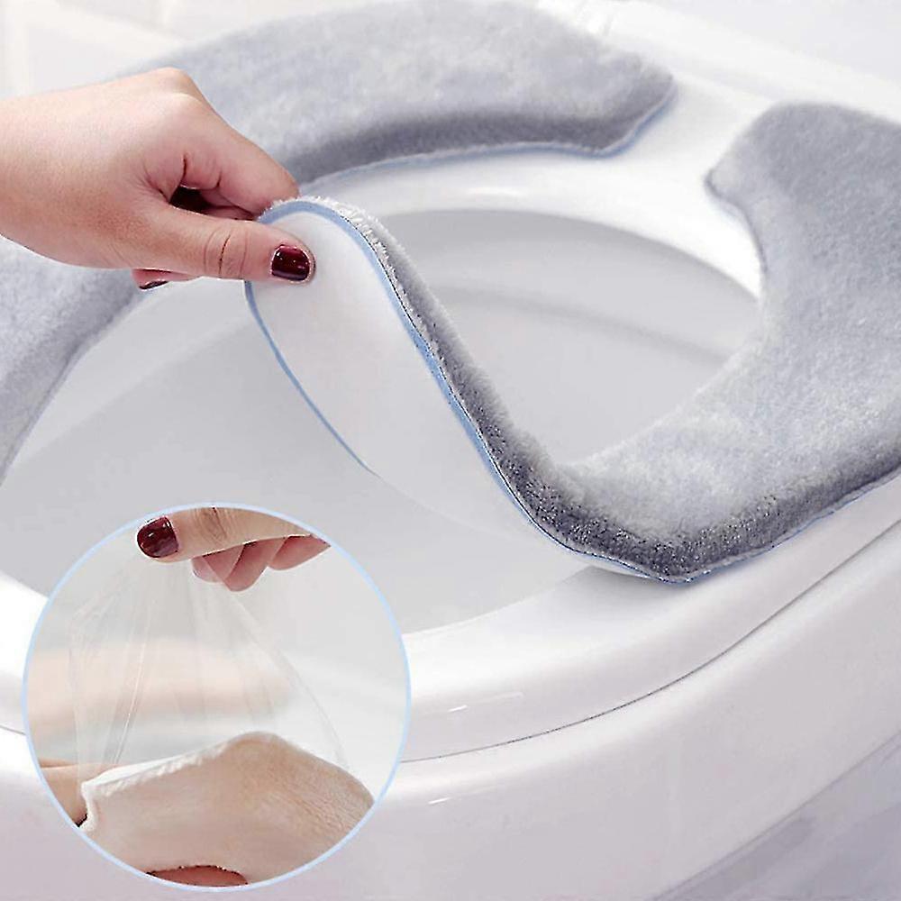 Coussins de siège de toilette réutilisables et auto-adhésifs pour siège de toilette universel - DD