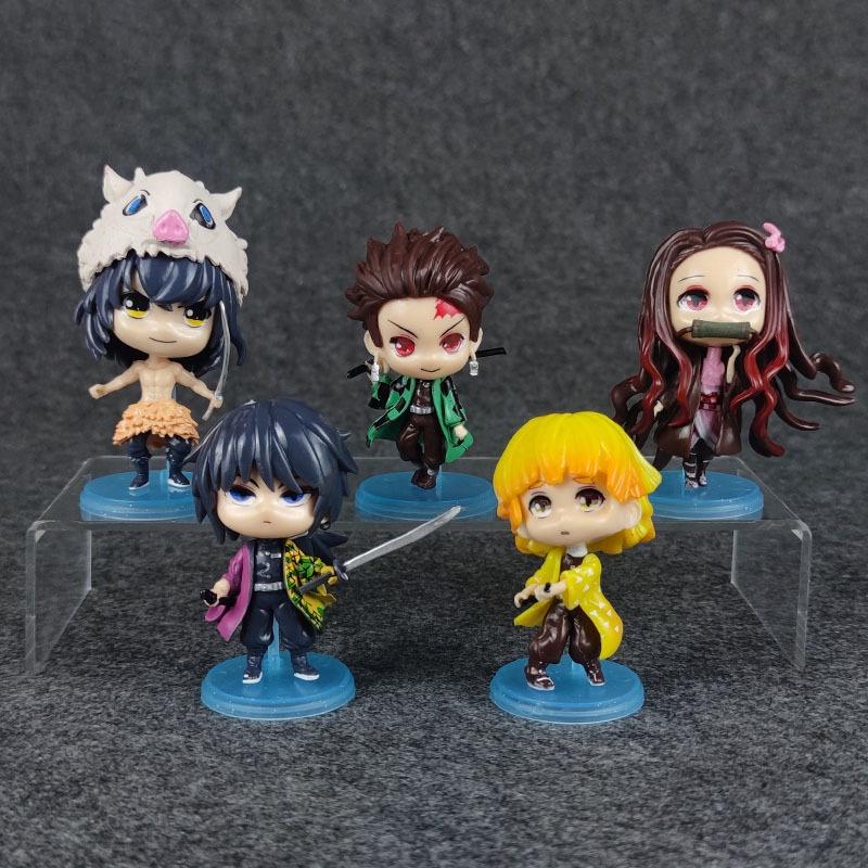

Cute Handcrafted Demon Slayer Q Dolls Featuring Kamado Tanjirou And Nezuko Characters
