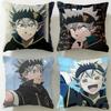 Classic Anime Black Clover Cushion Cover Soft & Easy-Wash Pillow Case – Versatile for Couch, Bed, Travel and Office