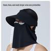 Etravel Summer UV Protection Sun Hat with Magnetic Face Mask