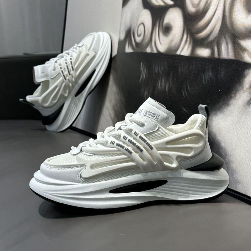 Tennissko Mann Basketball Designersko Herre Luksus Fritidssneaker Mote Øk Høyde Pustende Mesh Platformsko