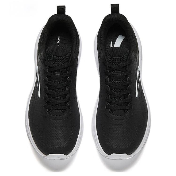New Anta Light Cloud Cushioning Lightweight Rebound Low Top Running Shoes Men's Black White 112445506-13