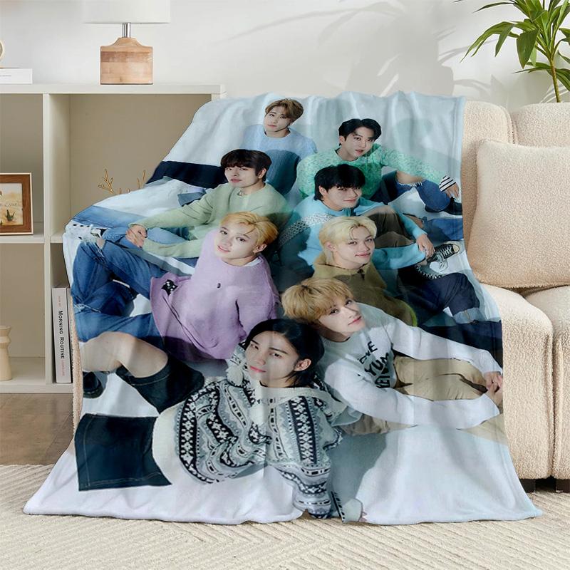 1PC Kpop Stray Flannel Blanket Gift, Suitable for Both Men And Women, Soft Ideal for Beds And Sofa, Birthday Or Christmas Gift