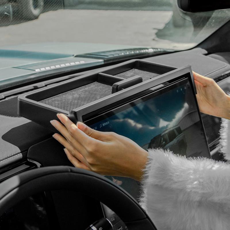 Storage Box Behind Central Control Screen For BYD Leopard 8 2025+ Instrument Panel Rear Storage Box For Denza B8  Accessories