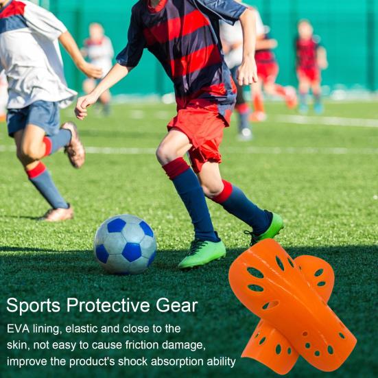 2Pcs Soccer Shin Guards for Kids & Adults Soft EVA Padded Shock Absorption Shin Pads Professional Insert Type Football