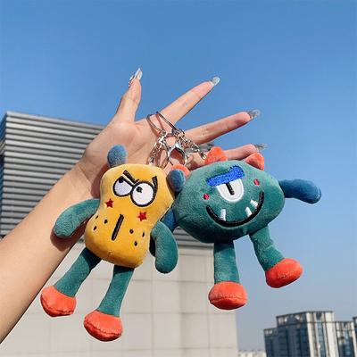 Γεμιστό Βελούδινο Ζωάκι Μπρελόκ Μικρό Τερατάκι Δημιουργικό Κινούμενο Σχέδιο Υπερ Αξιολάτρευτη Κούκλα Κρεμαστό Τσάντας Κορίτσι Αστείο Παιχνίδι Κρεμαστό Μπρελόκ Δώρα