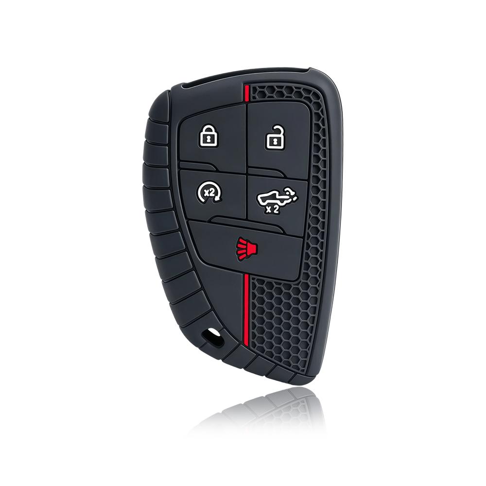 5 Button Flip Remote Car Key Case Cover Shell Holder Protector Silicone For Chevrolet Silverado Gmc Sierra Buick