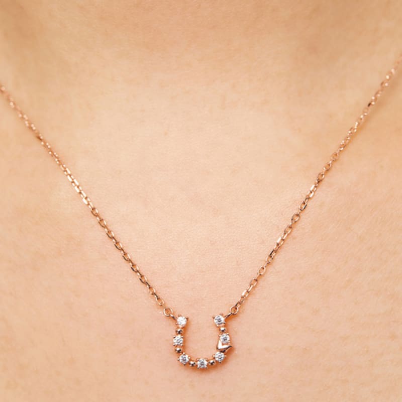 Tirr Lirr Galaxy Horse Silver Pink Necklace TNSSVP13980S