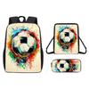 Football Football Printed Children'S Student School Bag 17 Inch Elementary School Light Backpack