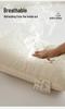 Antibacterial Cotton Linen Pillow for Neck Protection & Cervical Spine Support - Single Dormitory Use