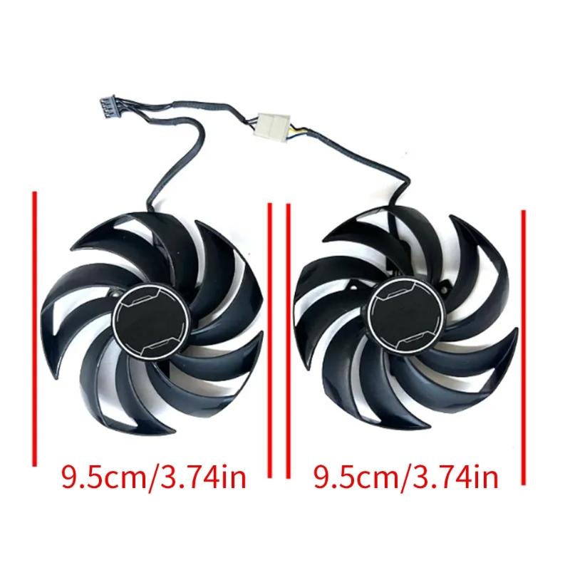 95MM 4PIN GPU Fan PLD10010S12HH For RTX4060 4060ti Graphics Card Efficient Heat Dissipation PLD10010S12HH