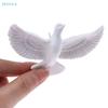 2Pcs White Dove Christmas Ornaments Peaceful Acrylic Bird Decorations for Tree, Home & Holiday Gifts