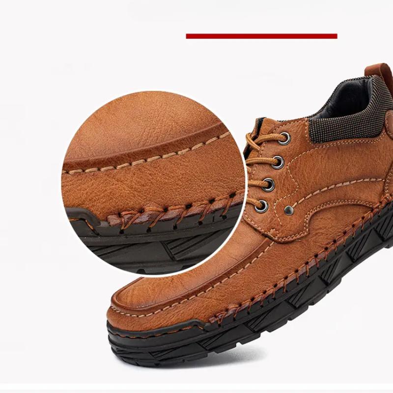 Large Size 39-48 Men's Shoes Leather Flats Outdoor Men Sneakers Breathable Male Casual Shoes