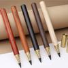 Erasable Inkless Pen Wood Everlasting Pen Refillable Everlasting Pen No Sharpening Sketching Pencil for Writing Drawing