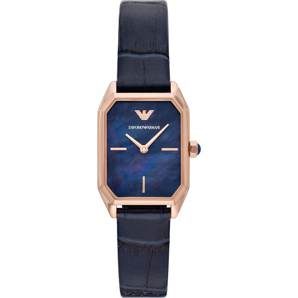 Emporio Armani Gioia Blue Leather Ladies Quartz Watch AR11426 синий