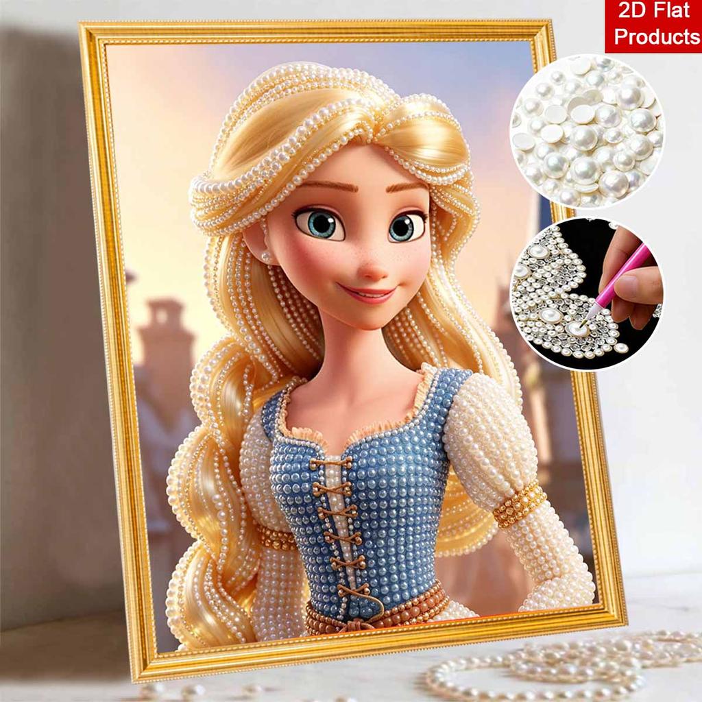 Disney Pearl Painting Handmade Princess Rapunzel Pearl Kit Home Decoration Painting