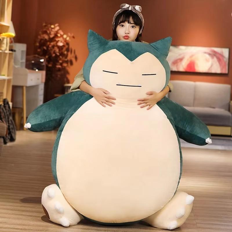 200/150cm Aoger Riesiges Snorlax Plüschtier Niedlich Und Charmant Sanftes Snorlax Lederhülle Plüschtier KEINE Füllung Kissen Geschenke Entwickelt Für Kinder