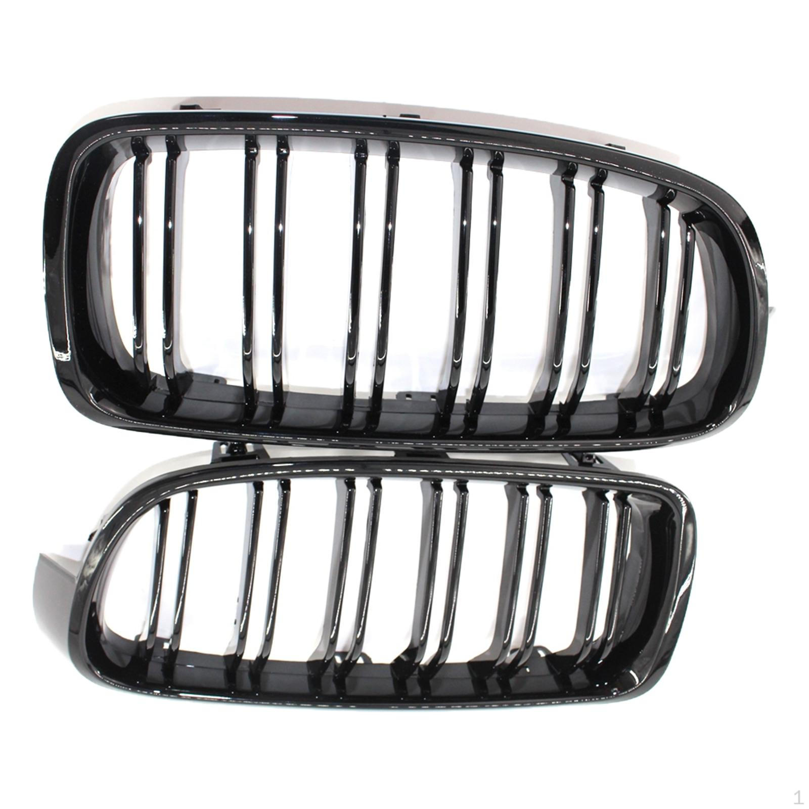 

2 Front Kidney Grille Grill, 51137405836 51137405835 51137260498 51137260497 Gloss for 3 F30 F3