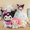 10/40cm Sanrio Kuromi My Melody Cinnamoroll Plush Dolls Kawaii Soft Stuffed Pillow Cartoon Room Decor Kids Toys Birthday Gifts