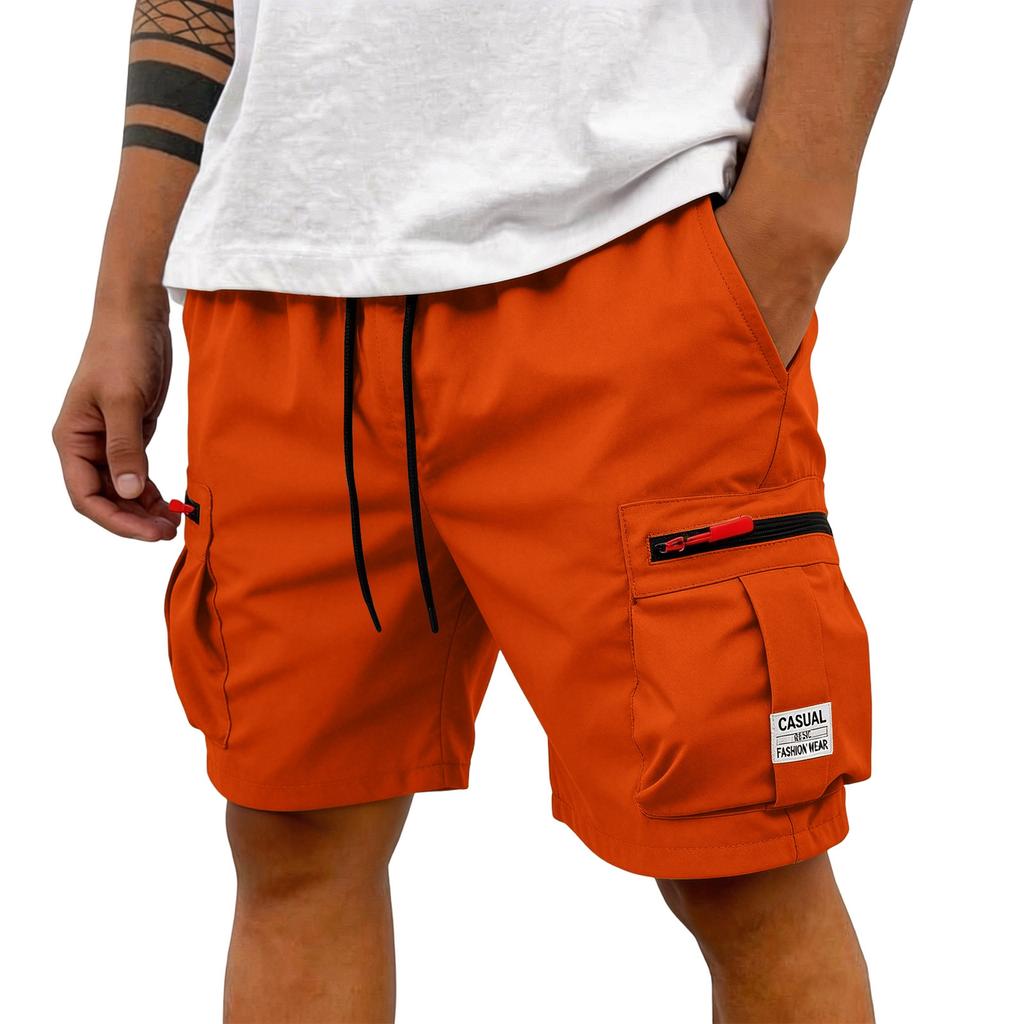 Men's Cargo Shorts Men's Short Trousers Summer Cargo Trousers With Zip And Buttons Multiple Pockets Work Trousers Men's Sports Shorts