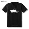 Atticus Vogel Silhouette Schwarzes T-Shirt
