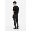 H M sliM Fit Cotton Twill Pants Dark Gray 1074402003