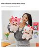 Kuromi Strawberry Cake Cat Doll with Birthday Hat Plush Toy