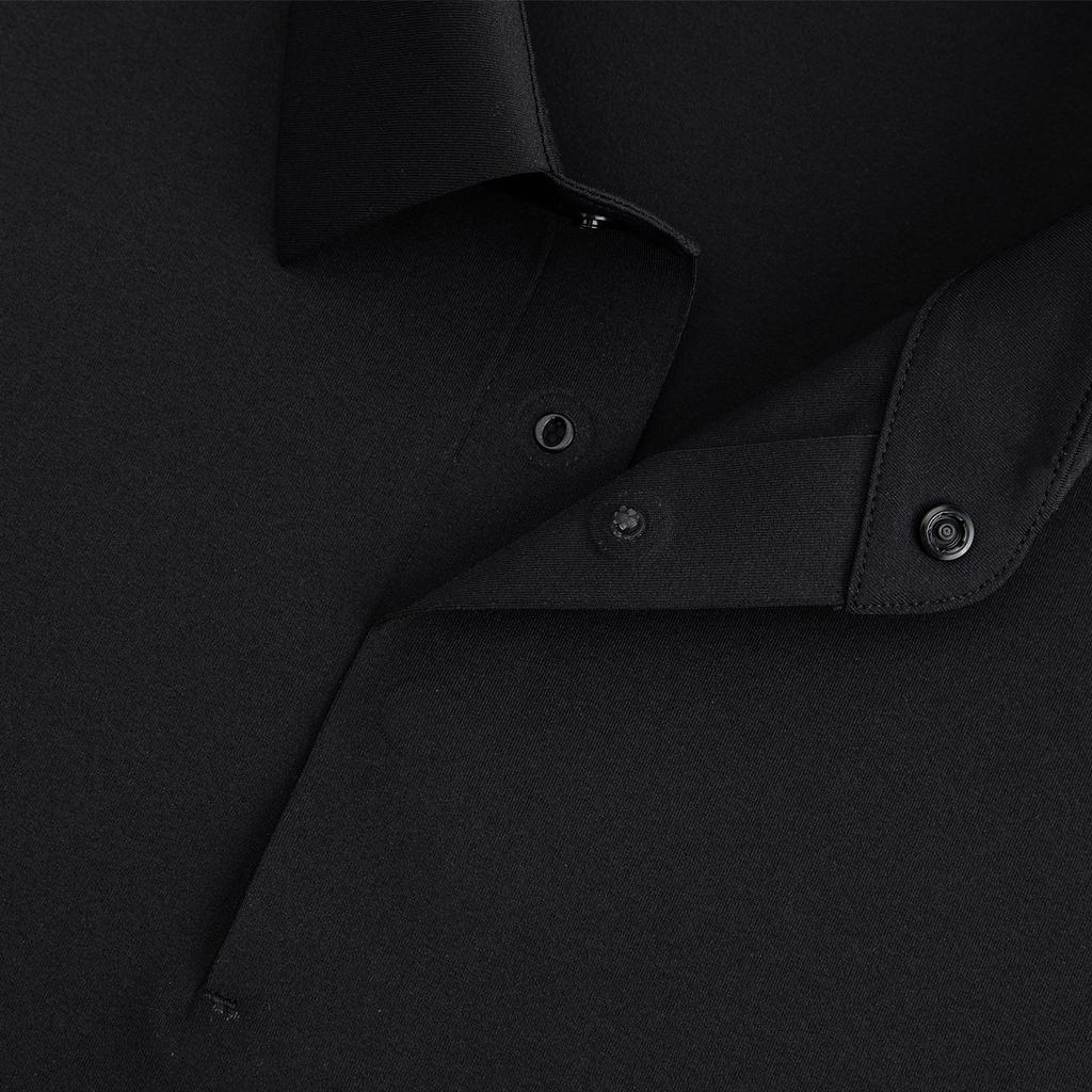 Anta Champion Breathable Mens Short Sleeve Polo Shirt Men Polo Shirts Basic-Black 152620157-2