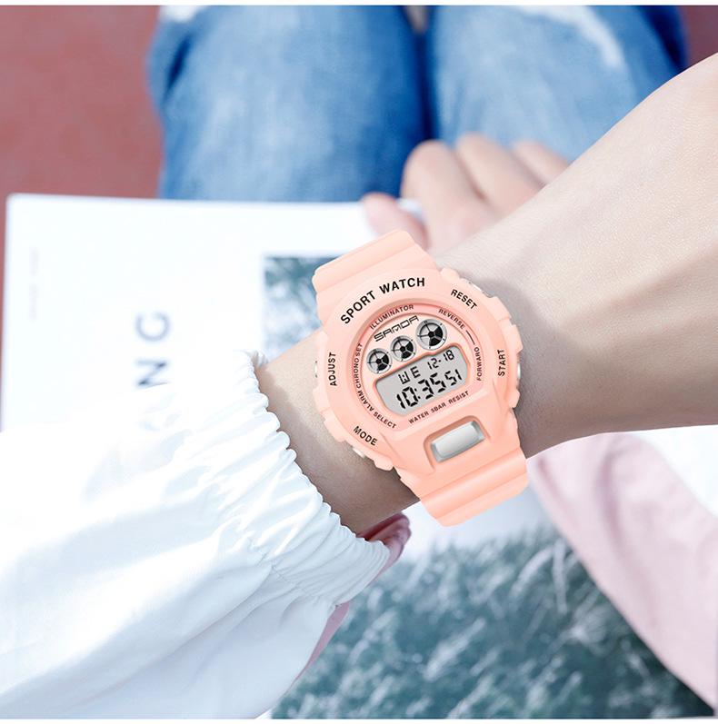 Sanda Waterproof Multifunctional Student Sports Watch - TikTok Trend