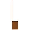 Garden Privacy Screen Canvas Rusty 50 X 150 Cm Weatherproof Steel