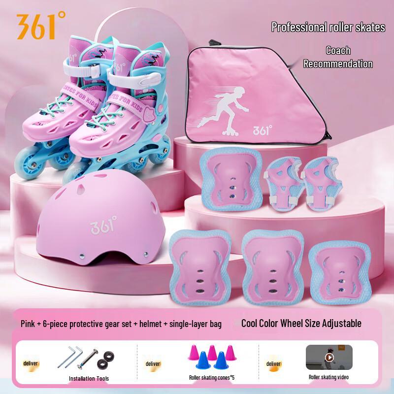 

361° Kids Inline Skates with Full-Flash 8 Wheels L (EU 37-41)