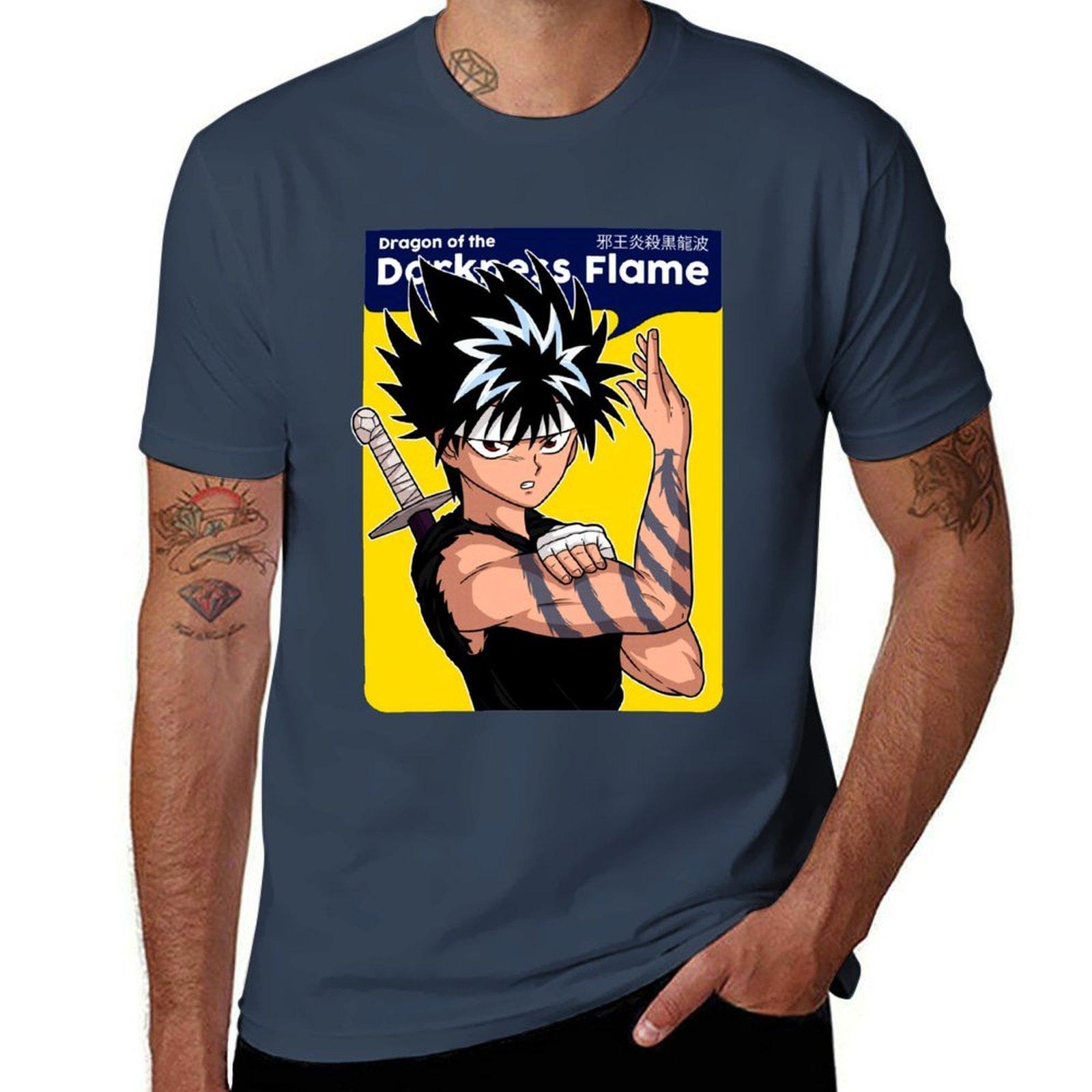 Dsrkness Flame Tshirt Quick Dry Outdoor Sports Tshirt S