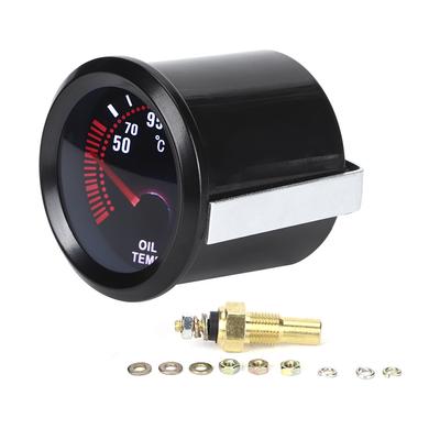2in 12V Car Oil Temp Gauge Digital Oil Temperature Meter Universal Modification Part