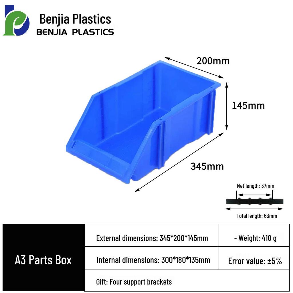 Large Wall-Mounted Plastic Screw Organizer with Compartments