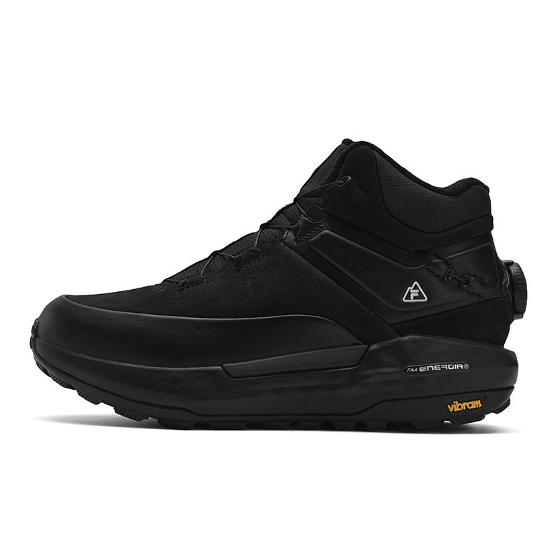 FILA Boa Explorer 2 High Comfortable Fleece Durable High-Top Running Shoes Women sneaker Black A12W441110FBK