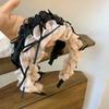 Plissiertes Damen-Haarband Rutschfest Hohe Oberseite Kopfbedeckung Elegant Schleife Geflochtenes Stirnband Haaraccessoires