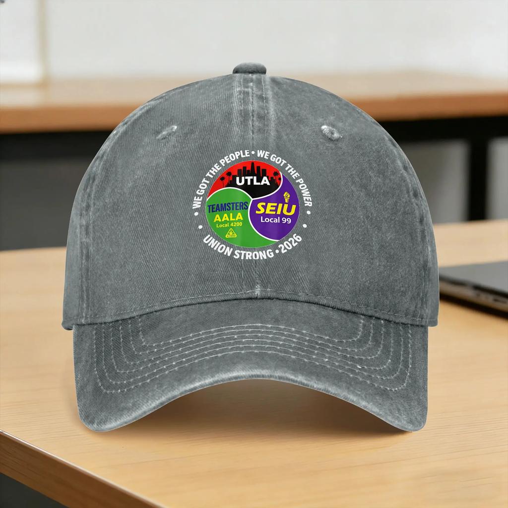 Summer Labor MoveUnisext UTLA SEIU AALA We Got The People Baseball Cap Sun Sunscreen Design Washed Trucker Hat Skate Baseball Caps