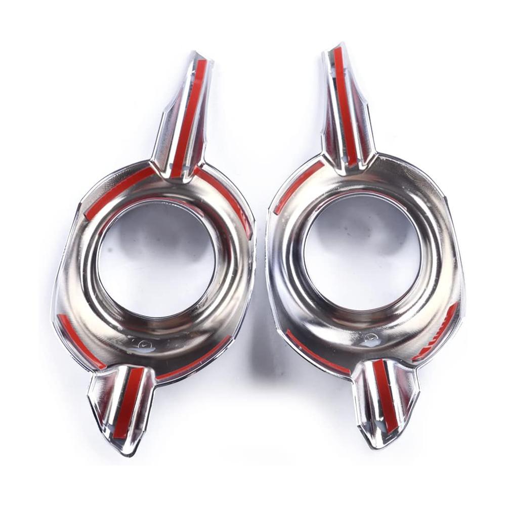 2x Front Bumper Fog Light Cover Bezel Chrome Moulding Trim For Honda CRV 2012-14