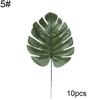 10 Stück künstliche Pflanzen, gefälschte Monstera-Blätter für Wand, Wohnzimmer, Party-Dekoration
