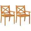 3 Piece Garden Dining Set Solid Acacia Wood
