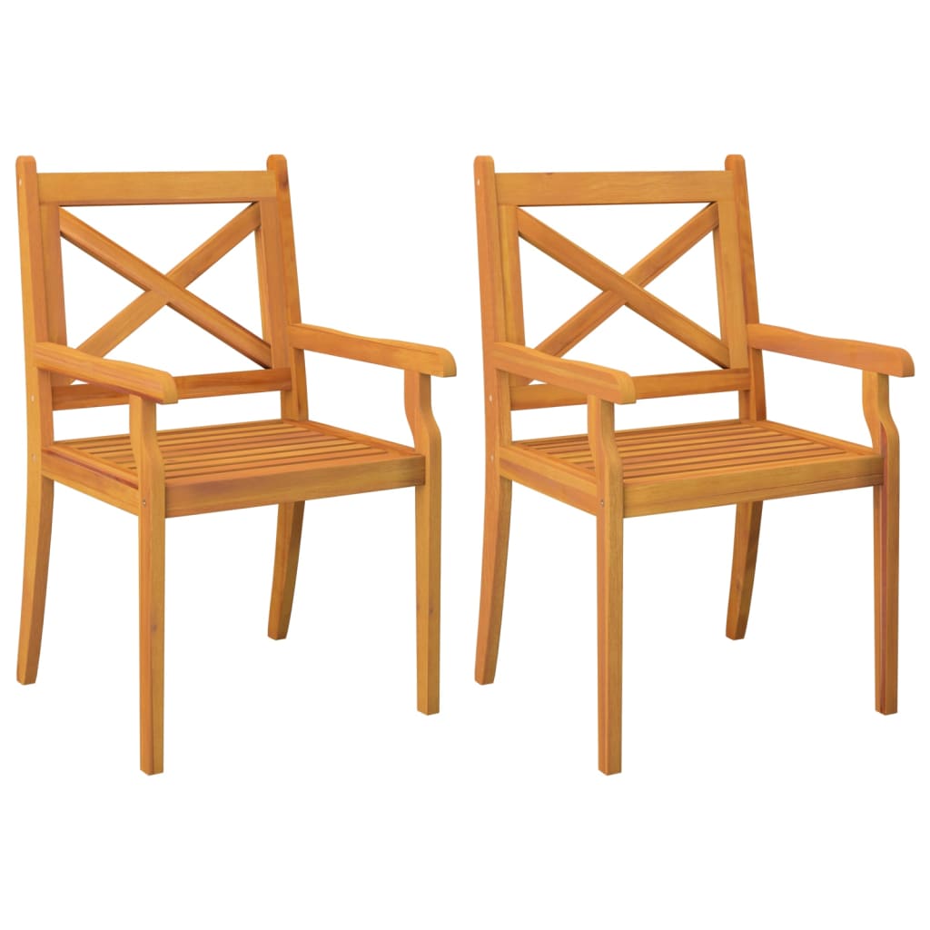 3 Piece Garden Dining Set Solid Acacia Wood