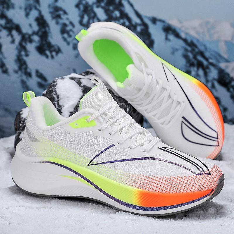 Carbon Plate Running Shoes Men Women Teens Lightweight Breathable Trail Road Marathon Training Sneakers