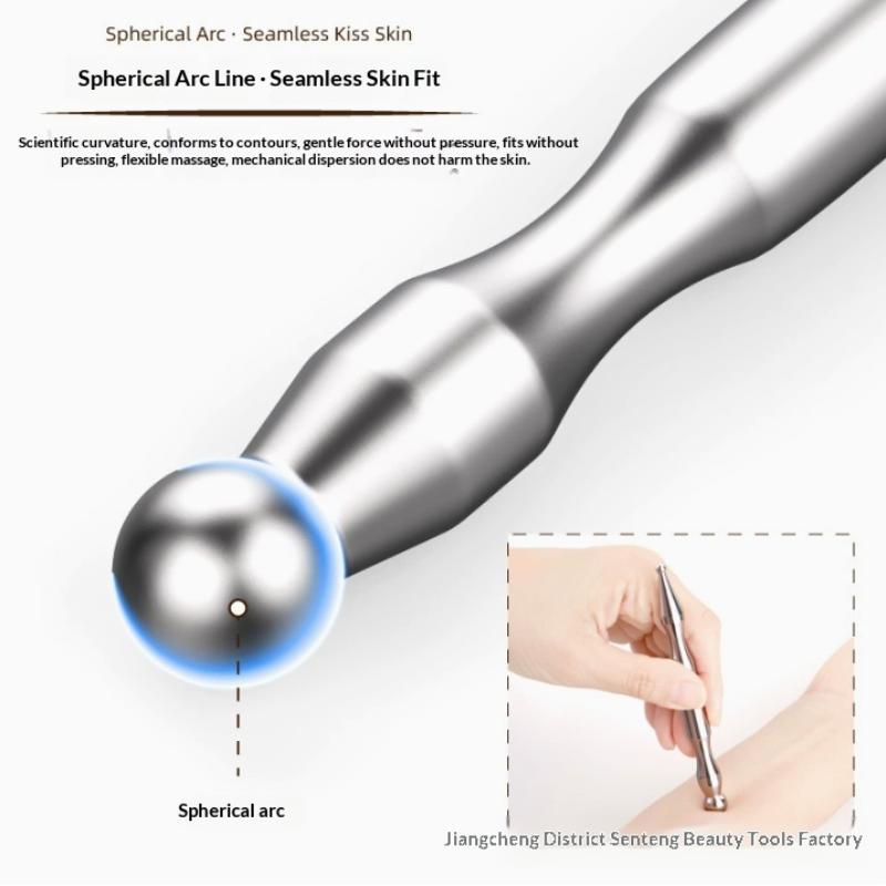 Facial Eye Massage Stick Acupuncture Pen Stainless Steel Magnetic Therapy Massage Trigger Point Massage Pen Facial Reflexology T