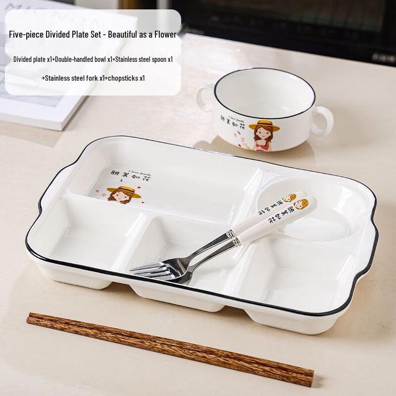 Ceramic Partitioned Meal Plate