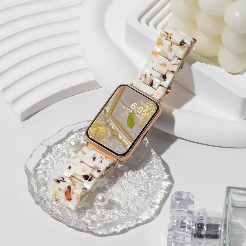 Harzarmband für Samsung Galaxy Fit 3 Uhrenarmband Correa Armband Kompatibel mit Galaxy Fit 3 Armband Zubehör