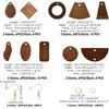 SUPERFINDINGS Wood DIY Earring Making Kit Including 40pcs Saddle Brown Walnut Wood Drop Pendants Oblate Teardrop Links Connectors 100pcs Brass Jump