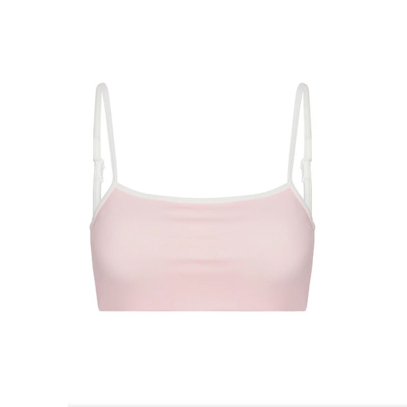 

One Exercere Same Style Lightweight Slightly Transparent Light Pink Cardigan Yoga Tight Bottoming Shirt White Women Wear Light pink Tube Top (non-refundeable) XS